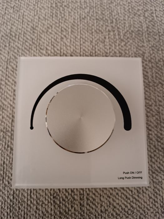 Ściemniacz LED naścienny - Mono - 1 strefowy - 12-24V DC 12A - T1-K(W)