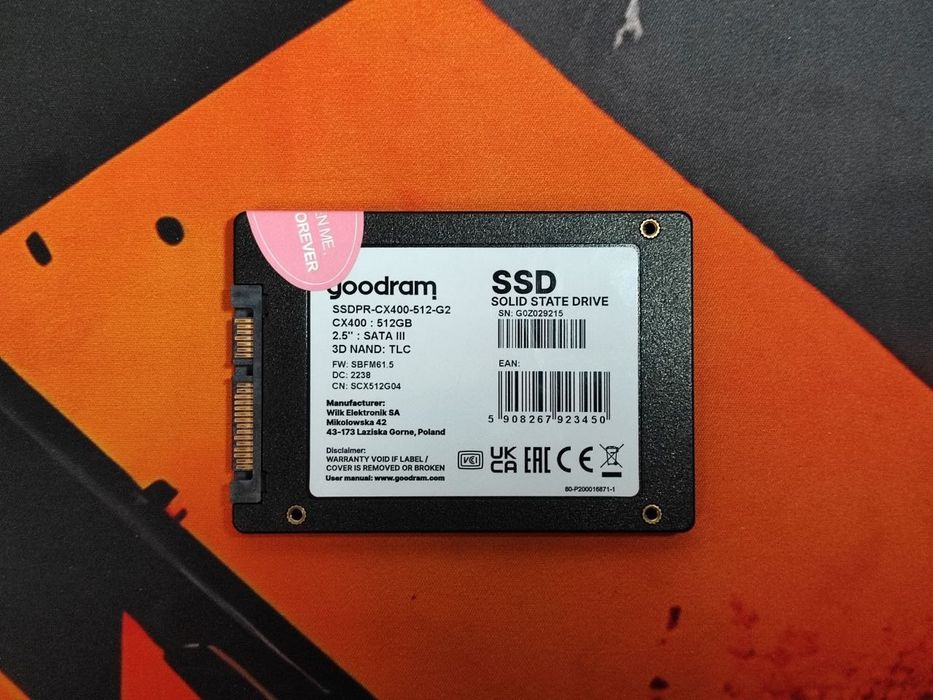 SSD Goodram CX400 512GB 2.5" SATA III, новий