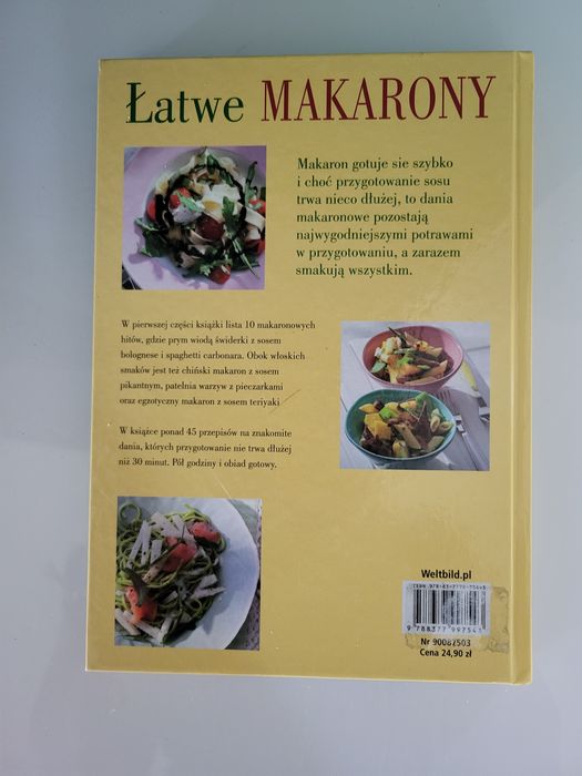 Ksiazka kucharska łatwe makaraony