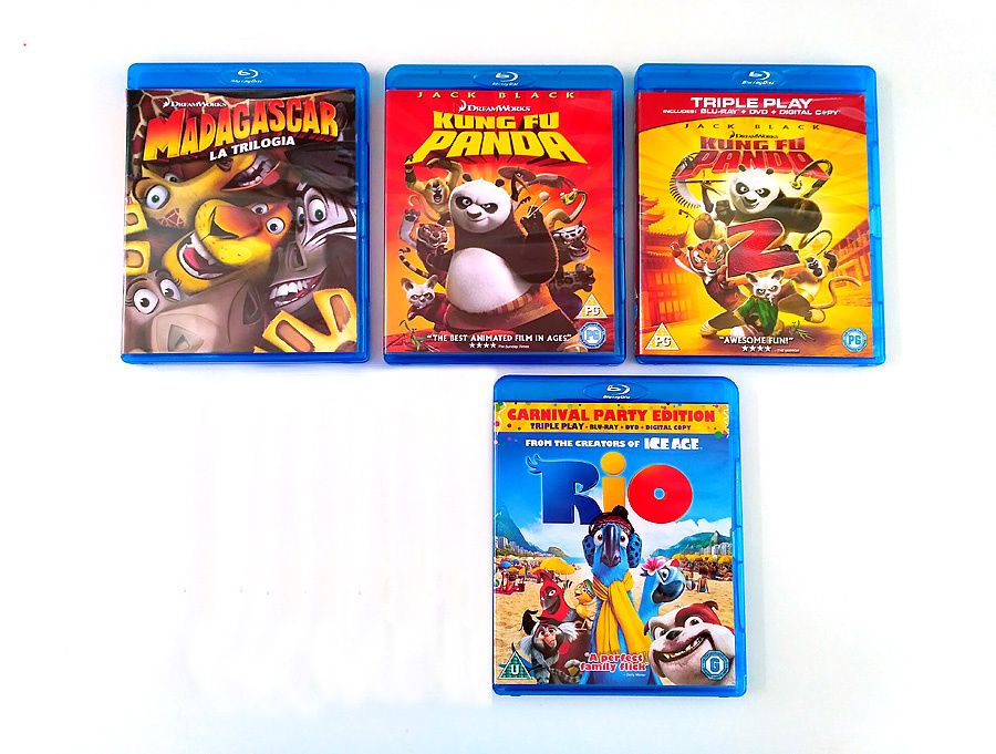 6 Blu-rays Animação