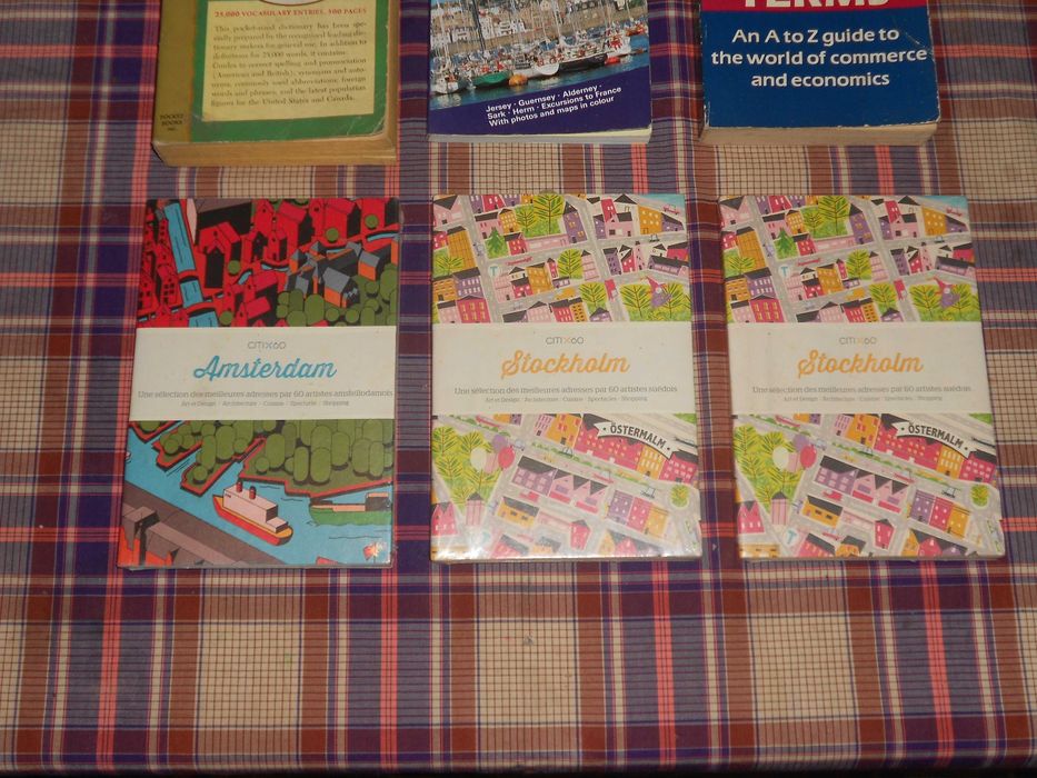 Livros ingles frances dicionario ajuda lingua turismo cidade