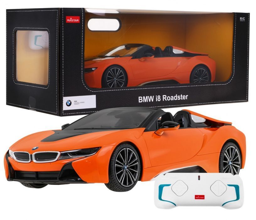 Bmw I8 Roadster Pomarańczowy Rastar Model 1:12 Zdalnie Sterowane Auto