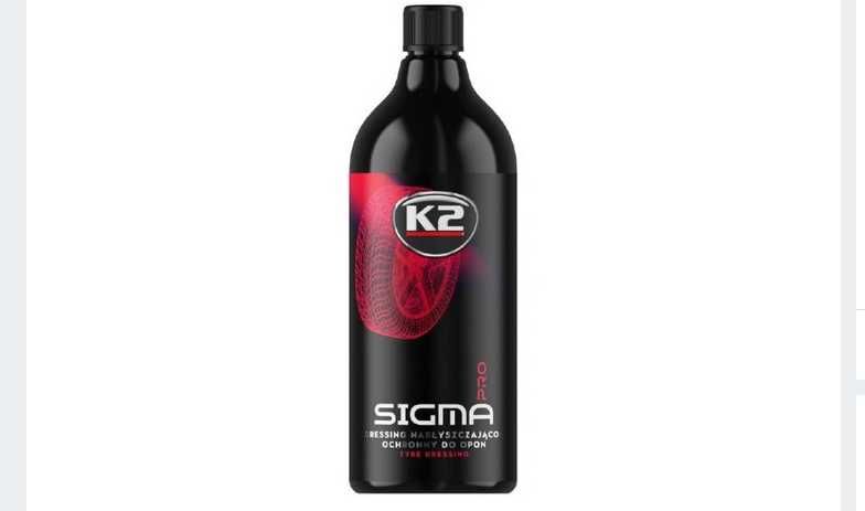 K2 SIGMA PRO 1L dressing czernidło do opon plastik +GRATIS