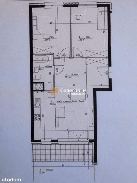 Przestronny apartament z ogródkiem - Widok 2