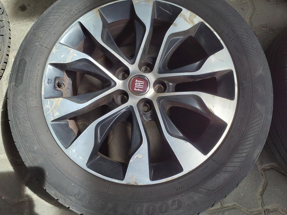 Jantes Fiat R16 Com Pneus 205/55 Furação 5X98