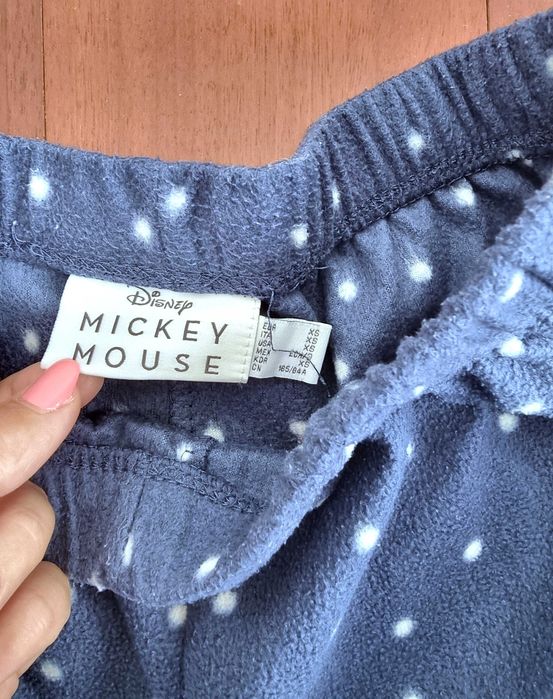 Pijama azul escuro com bolinhas brancas Minnie Women'Secret, tam XS