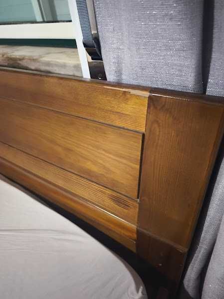 CAMA DE CASAL EM MADEIRA 2,15X2,10