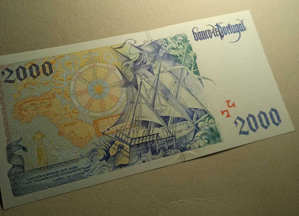 Nota 2 mil escudos 1995 NOVA - Envio Gratis