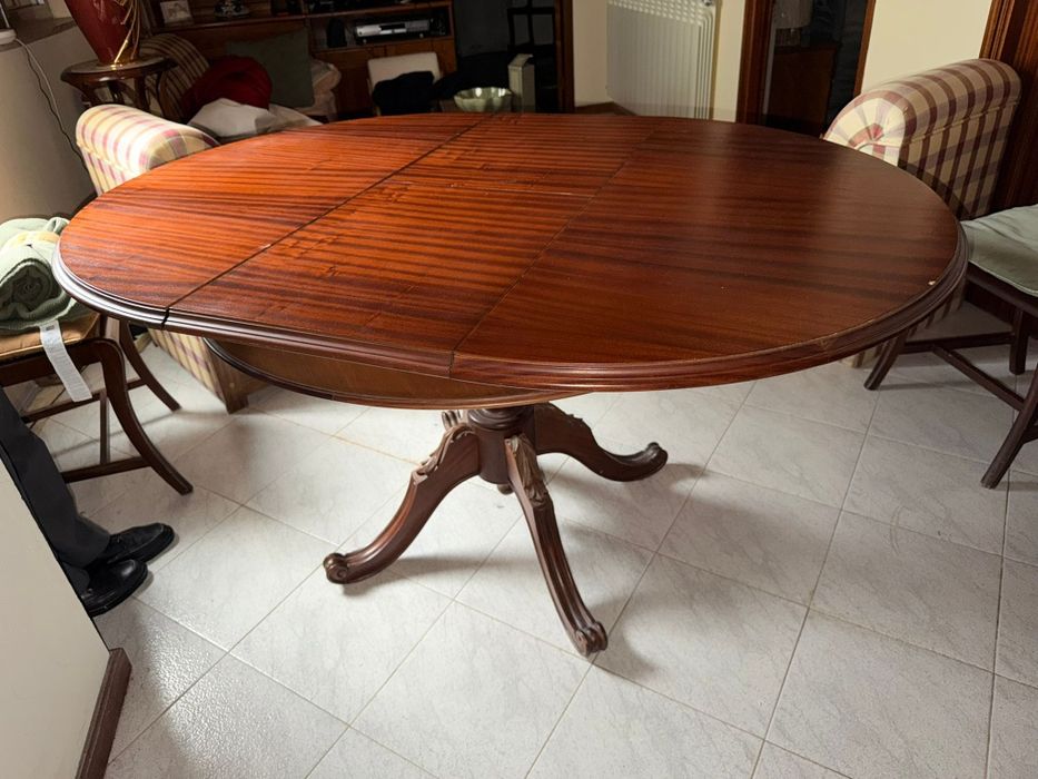 Mesa de jantar extensível, estilo vintage , antiga