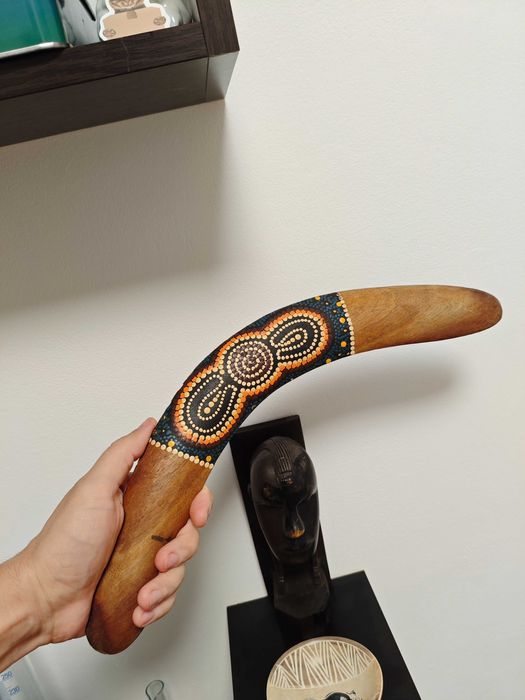 Бумеранг старий справжній австралійський аборигенський колекційний