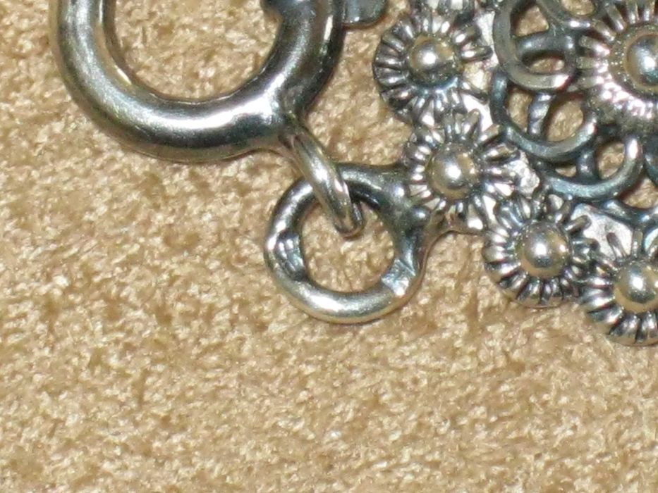 Pulseira Artesanal Prata Maciça de Lei 835`/.. C/Contraste