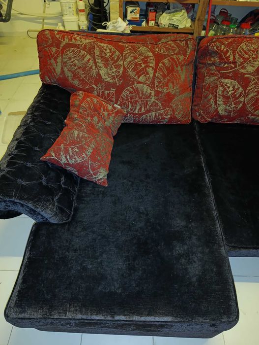 Sofa canto preta