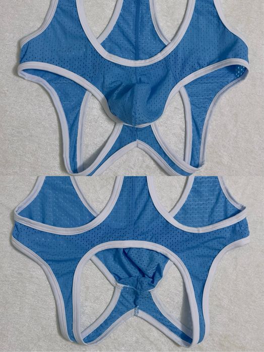 Чоловічий спортивно-еротичний боді-джок з відкритою спиною EUR L / XL