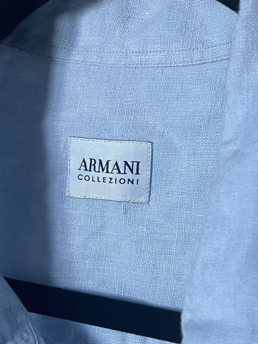 Лляна сорочка 42 розмір Armani оверсайз