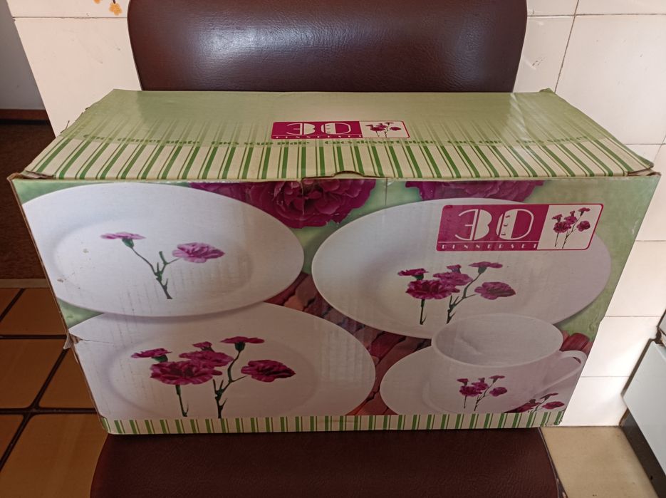 Conjunto completo de pratos