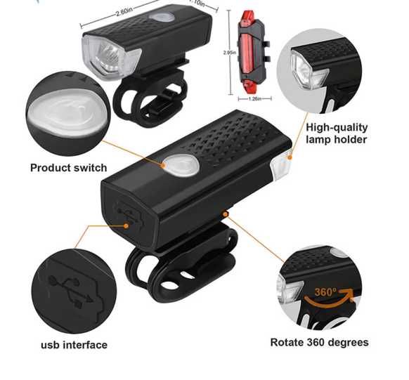 Kit farol Bicicleta novo