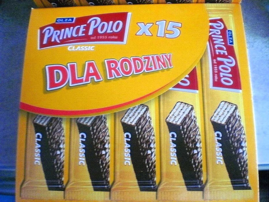 Prince Polo słomki w czekoladzie.