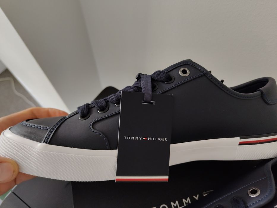 Trampki Tommy Hilfiger skóra naturalna