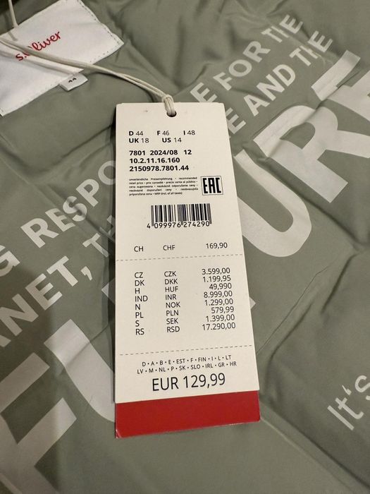 S. Oliver - Red Label -nowa damska kurtka zimowa rozm. 44