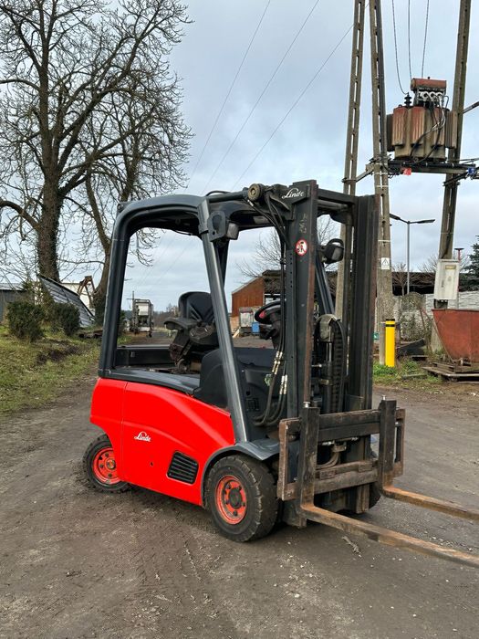 Wozek widlowy Linde E16 duplex wolny skok