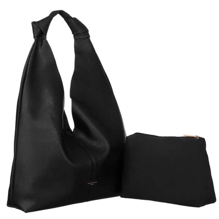 duża torebka-worek ze skóry ekologicznej - david jones