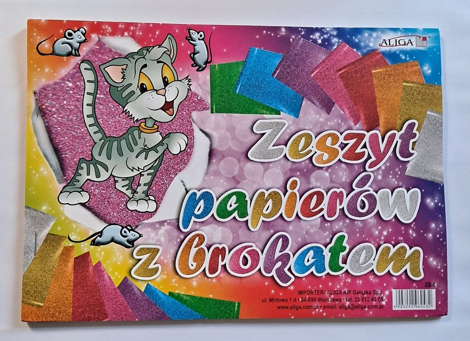 Zeszyt B5 z brokatem