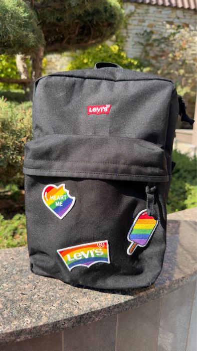 : Рюкзак Levi's L-Pack Standard Issue (Pride Edition) чорний оригінал