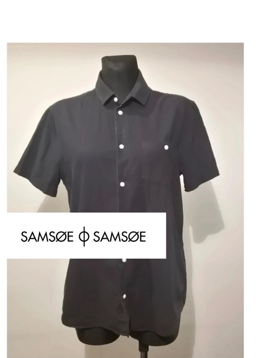 Czarna koszula Samsoe Samsoe rozm S Samsøe  Samsøe