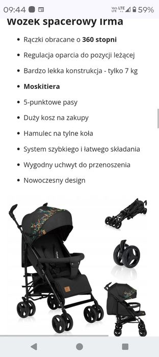 Wózek spacerowy Lionelo