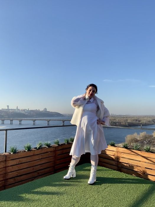 Платье белое ( вечернее , свадебное) Vovk