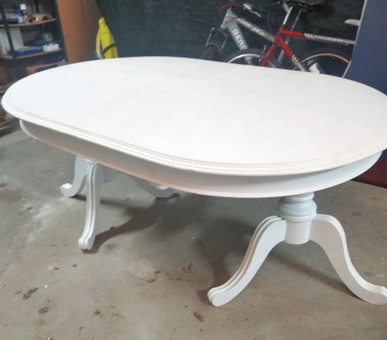 Mesa de sala extensível restaurada – Bom estado