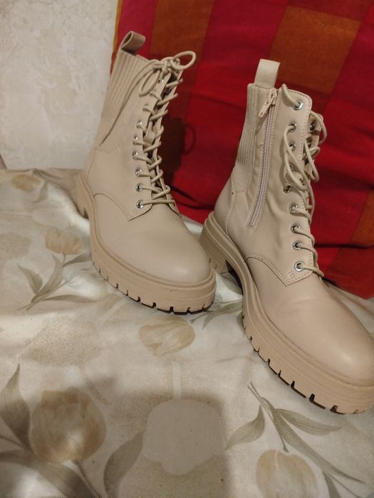 Botas Militares Lefties Nude (Tam. 38) – Cano de Malha