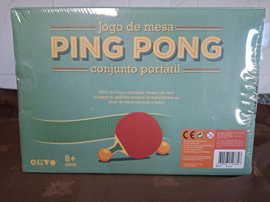 Jogo de mesa Ping Pong portátil – conjunto completo