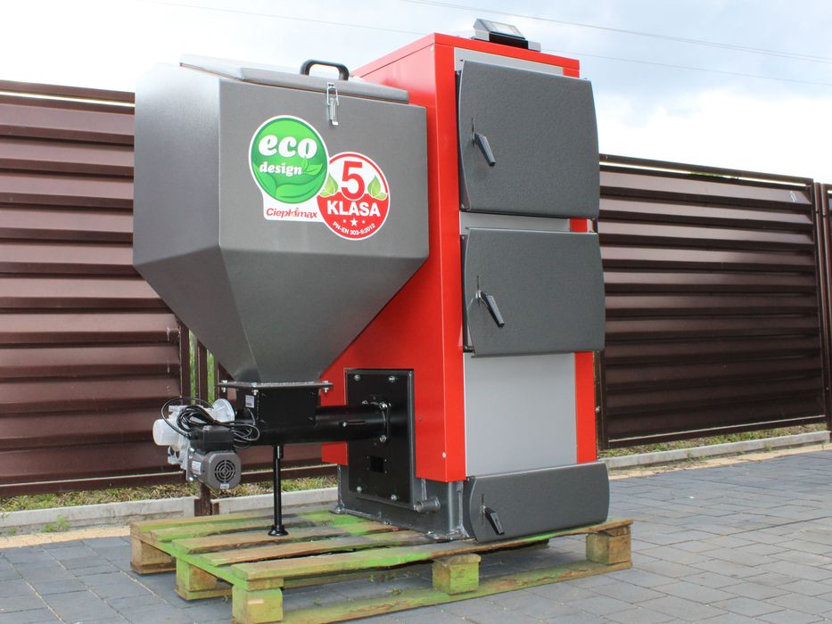 Kocioł 25kW z podajnikiem na ekogroszek kotły piec 220m Pleszew 5klasa