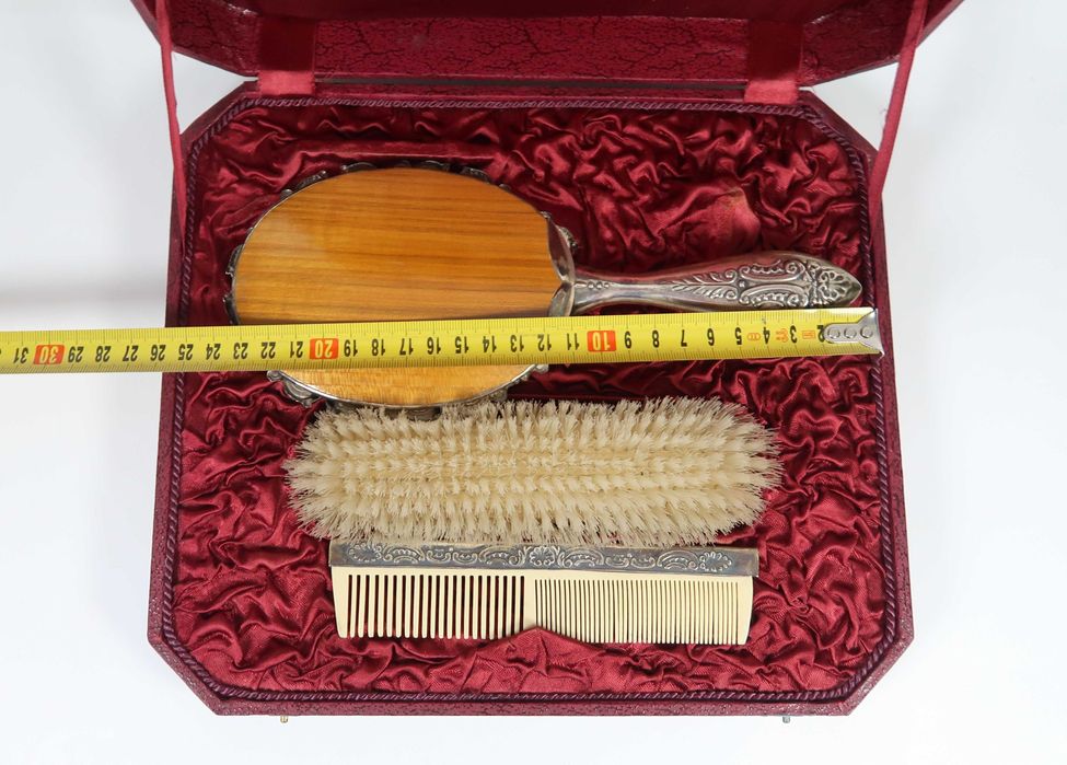 Caixa toucador antigo em prata