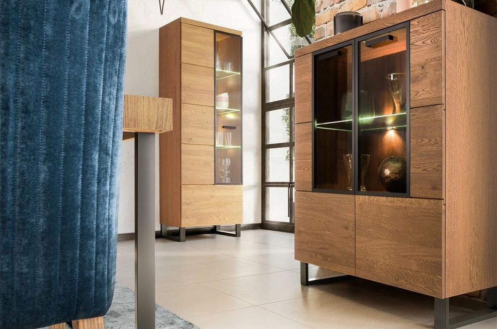 Szynaka Meble Kolekcja Pratto 15 Witryna 2-drzwiowa fornirowana