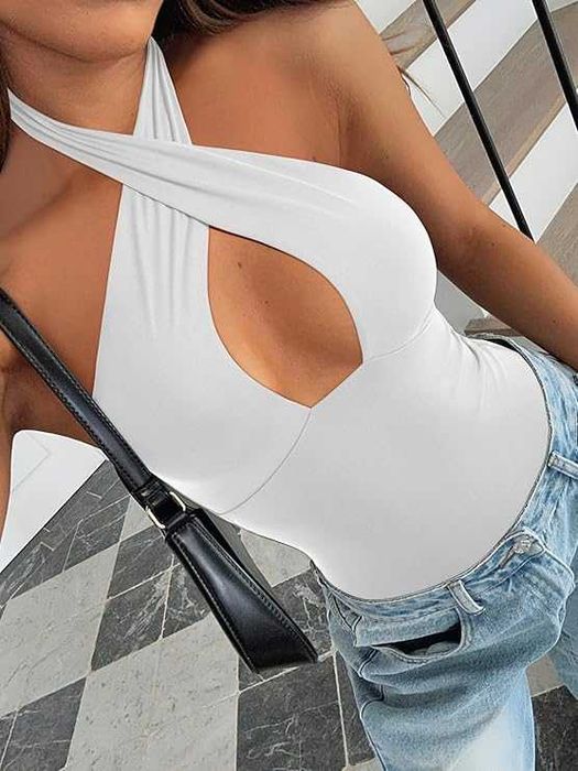 Body REORIA Criss Cross– Białe Rozm. S