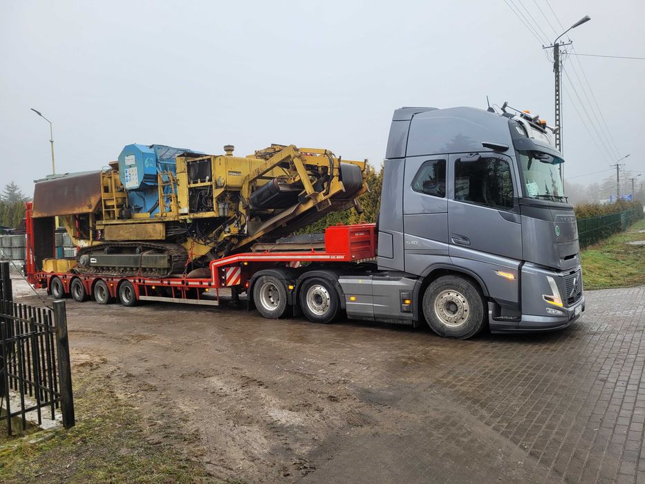 Transport niskopodwoziowy 45 ton ladownosci