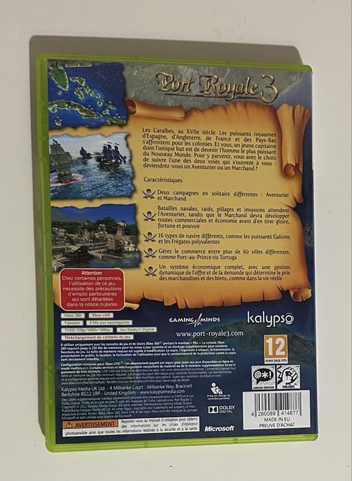 Port Royale 3 Xbox 360 versão Francesa
