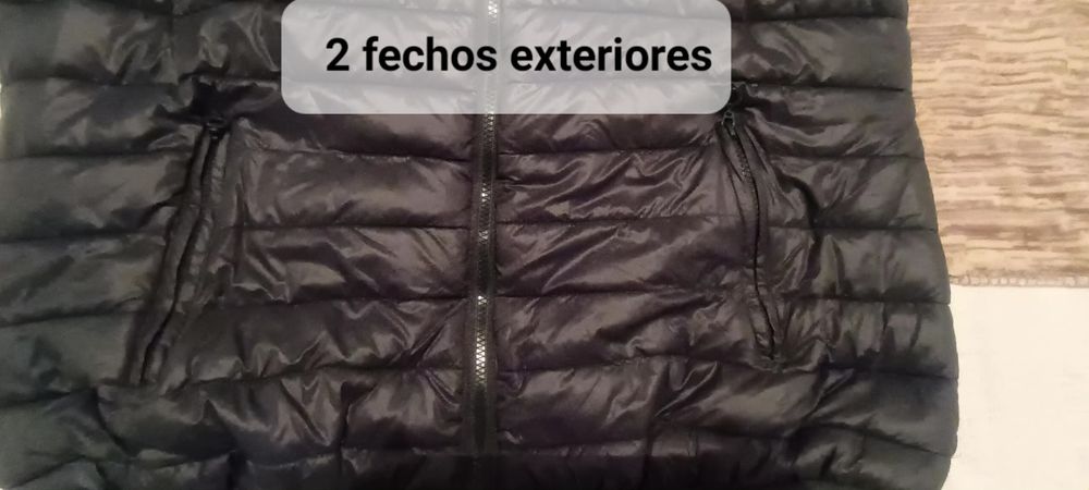 Colete acolchoado XL verde escuro- bem quente