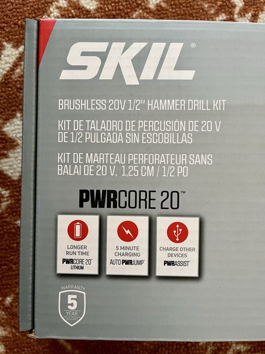 Ударний безщітковий шуруповерт SKIL HD529402 PWR Core 20, 2Ah батарея