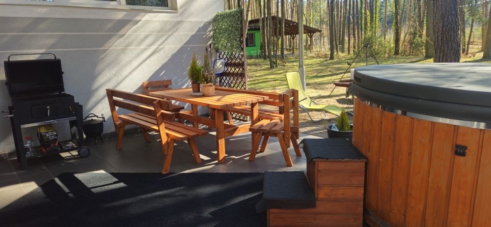 Domek nad jeziorem sauna jacuzzi ruska balia panieński sylwester