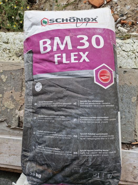 Tynk do łazienek wewnętrzny schonox bm30flex