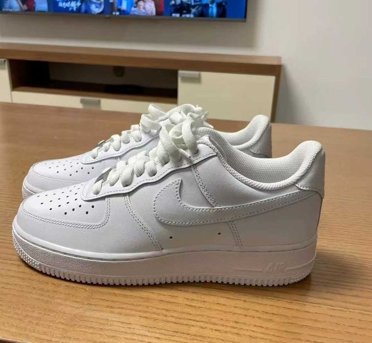 Buty meskie Mokasyny Nike_ Air_ Force_ 1_ Low '07_ Biały|R.41