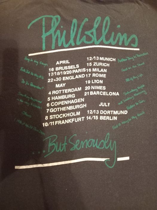 Koszulka koncertowa oryginalna Phil Collins