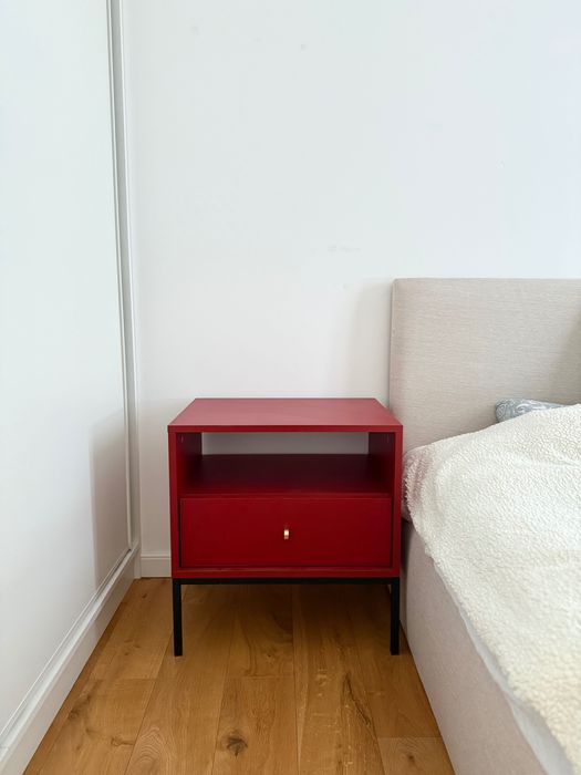 szafka nocna selsey Mono bordowa vintage