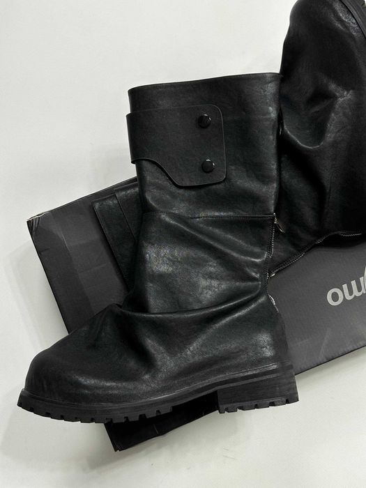 Черевики indie sleeze казаки hedi boy archive boots black архив чорні