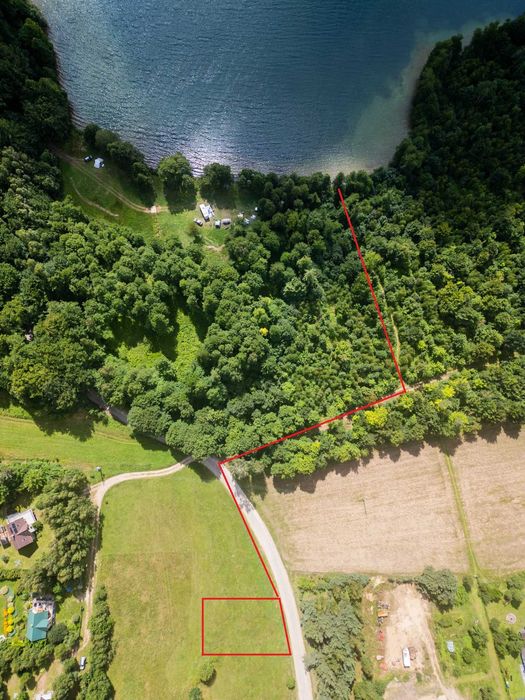 Działka rekreacyjno/budowlana nad jeziorem Mausz – Sulęczyno | 150 m do plaży