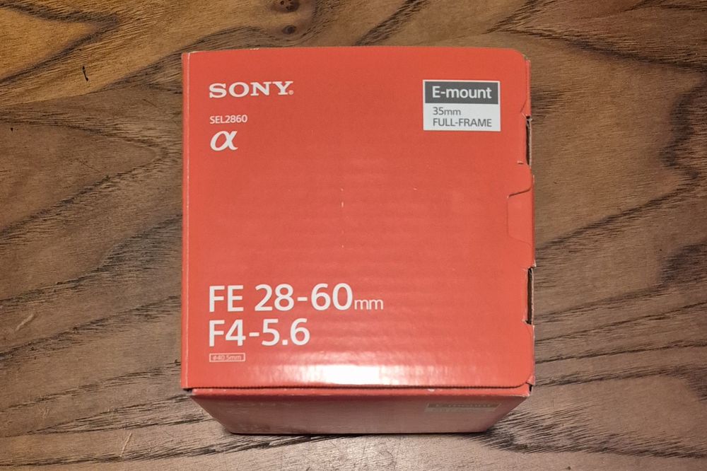 Objectiva  Sony FE 28-60mm f/4-5.6 NOVA