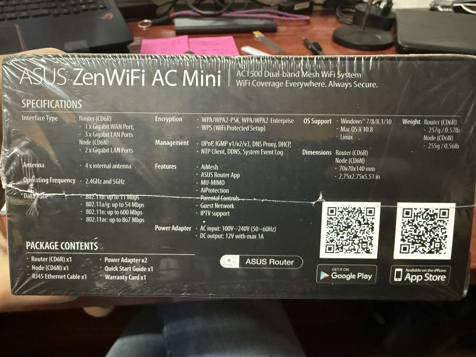 Asus ZenWiFi AC Mini AC1500 Dual-band Mesh WiFi System